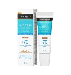 Protetor Solar Neutrogena Sun Fresh Hydro Boost Fps70 Cor 3 40ml