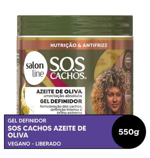 Gel Salon Line Definidor SOS Cachos Azeite de Oliva  550g
