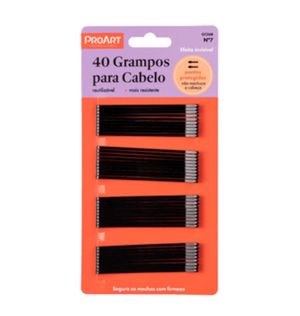 Grampo Proart P/cabelo 40 Un.n5 Preto