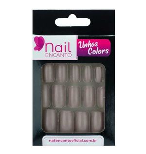 Unhas Postiças Fhaces Encanto Colors Longa Nude