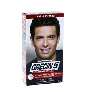 Shampoo Grecin 60ml Masc. Castanho