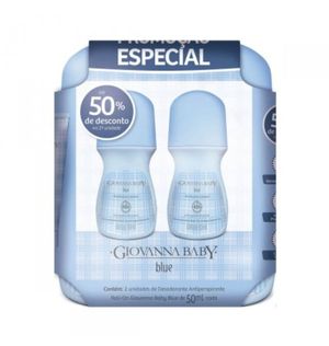 Pack Desodorante Roll-on Giovanna Baby Blue 50ml (2 Unidades)