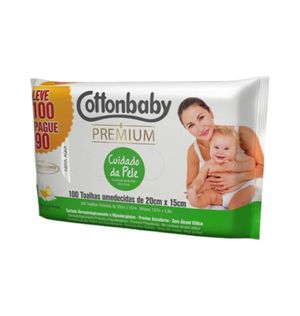 Lenco Umedecido Cottonbaby 90un Cuid.da Pele