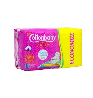 Absorvente Cottonbaby Lady Suave Com Abas 24x16