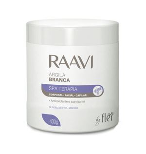 Argila Raavi Corporal e Facial Branca 400g