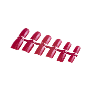 Unhas Postiças Dompel C/24 797 Vermelho Esc.