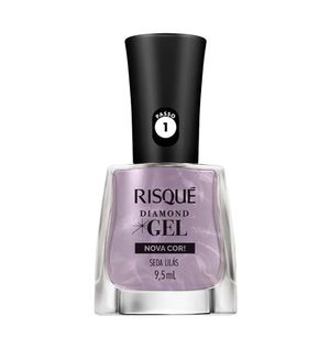 Esmalte Risqué Diamond Gel Seda Lilás
