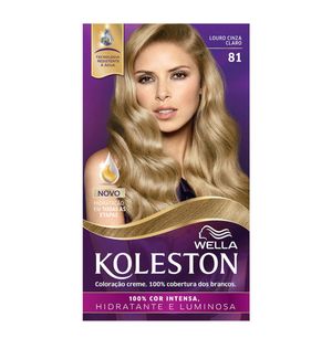 Coloração Permanente Koleston Louro Cinza Claro 81