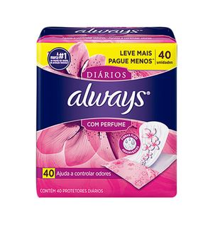 Absorvente Always Protetor Diário com  Perfume