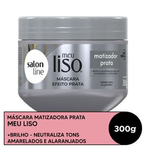 Máscara Capilar Matizadora Salon Line Meu Liso Prata 300g