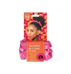 Xuxinhas Para Cabelo Proart Cetim Premium Rosa