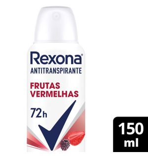 Desodorante Antitranspirante Aerosol Rexona Frutas Vermelhas 72 horas 150ml