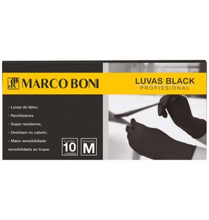 Luva Marcoboni Black Med.(1543)c.10