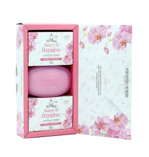 Estojo Memphis C/3 130g Bouquet De Orquidea 3 Sab.