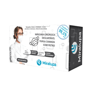 Masc Fac Miralupa C/50 Descartavel Preta