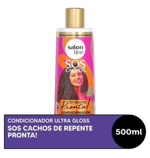 Condicionador SOS Cachos De Repente Pronta! Super Brilho Salon Line 500ml