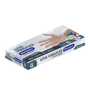 Luva Bompack Vinilflex Transp.c.100 G