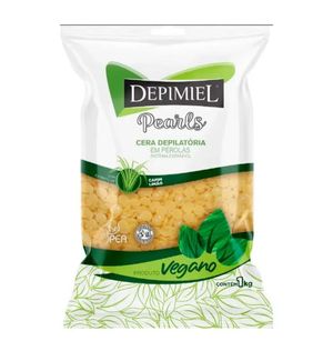 Cera Depilatória Depimiel em Pérolas Vegana Capim Limão 1kg