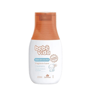 Agua De Colonia Bebe Vida 200ml Fragrância Suave