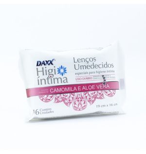 Lenco Umedecido Daxx Camomila E Aloe Vera C/16