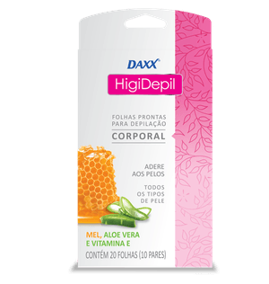 Folhas Prontas Daxx Dep.corp.higidepil C/20