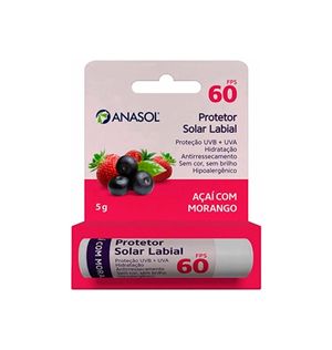Protetor Labial Anasol 5g Lab. Acai Mor Fps60