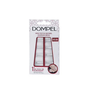 Unhas Postiças Dompel C/48 Quadr.med.797