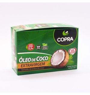 Oleo De Coco Copra 15ml Ex.virgem C/40un