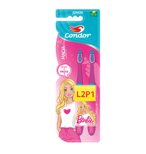 Escova Dental Condor Jr Barbie L2p1 Macia