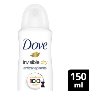 Desodorante Antitranspirante Aerosol Dove Invisible Dry 150ml