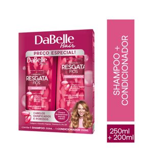 Kit Dabelle Shampoo 250ml + Condicionador Resgata Fios 200ml