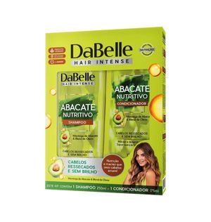 Kit Dabelle Abacate Nutritivo Shampoo 250ml + Condicionador 200ml