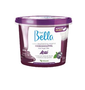 Cera Depilatória Depil Bella Hidrossolúvel Morna Açaí 300g