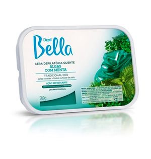 Cera Depilatoriabella 500g Quente Algas C/menta