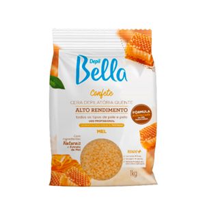 Cera Depilatória Depil Bella Confete Mel Alto Rendimento 1000g