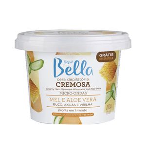 Cera Depilatória Depil Bella Mel e Aloe Vera Micro-ondas 200g