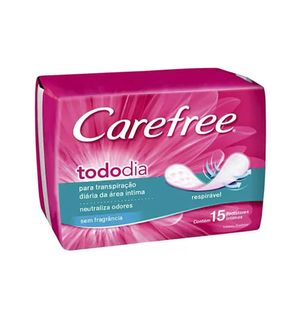Protetor Diário Carefree Todo Dia Flexi Sem Perfume Com  15 Unidades