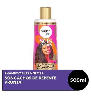 Shampoo SOS Cachos De Repente Pronta! Super Brilho Salon Line 500ml