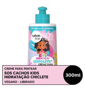 Creme para Pentear Salon Line Chiclete SOS Cachos Kids Hidratação 300ml
