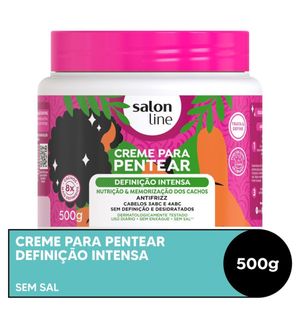 Creme Para Pentear Salon Line Definição Intensa 500g