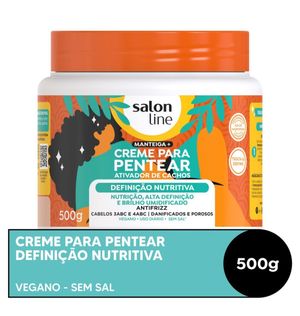 Creme para Pentear Definição Nutritiva Salon Line 500g