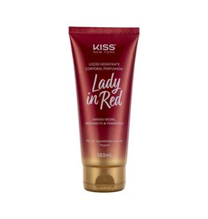 Loção Hidratante Corporal Kiss New York Lady In Red 180ml
