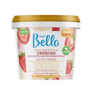 Cera Depilatória Micro-ondas Morango Depil Bella 100g