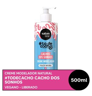 Creme Modelador #todecacho Cacho dos Sonhos Fixação Natural Salon Line 500ml