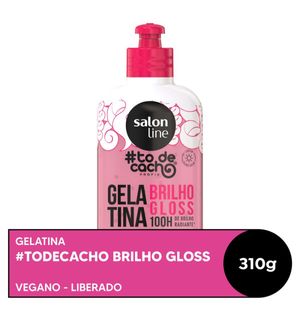 Gelatina Salon Line Todecacho Brilho Gloss Intenso 310g
