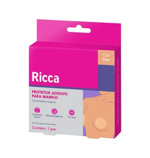 Adesivo para Mamilos Ricca Reutilizável Bege