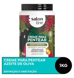 Creme para Pentear Salon Line Azeite de Oliva 1000g