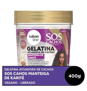 Gelatina Salon Line SOS Cachos Manteiga de Karité 400g