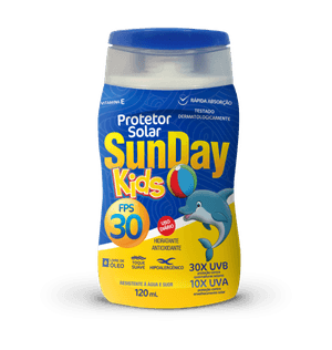 Protetor Solar Nutriex 120ml Sunday Kids Fps30