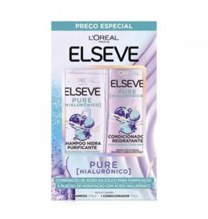 Kit Elseve Pure Hialurônico Shampoo 375ml + Condicionador 170ml